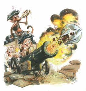 From "Great Monkeys in American History", from MAD Magazine