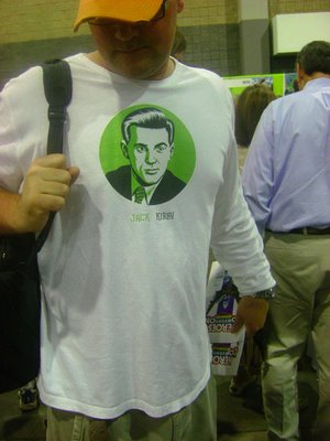 The unauthorized t-shirt spotted at HeroesCon - note that Cho's signature was removed. Photo by Ty Buttars.