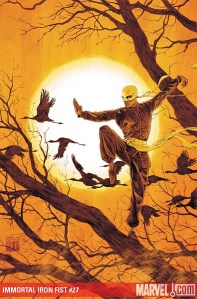 Immortal Iron Fist #27 Cover by Kaare Andrews