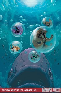 Lockjaw and the Pet Avengers #3 Cover by Karl Kerschl