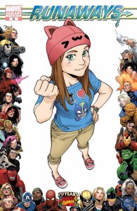 Runaways #13 (70th Anniversary Frame Variant) by Takeshi Miyazawa