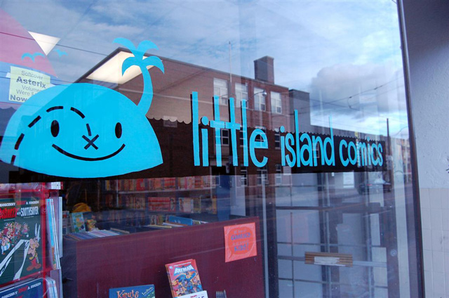 Little Island Comics - Photo by Matt Demers, by way of the Torontoist blog